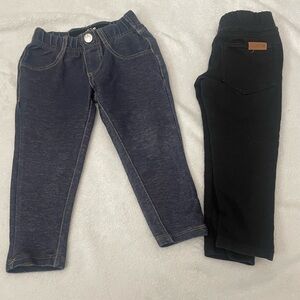 Kids Joe’s Denim and Black Pants Set